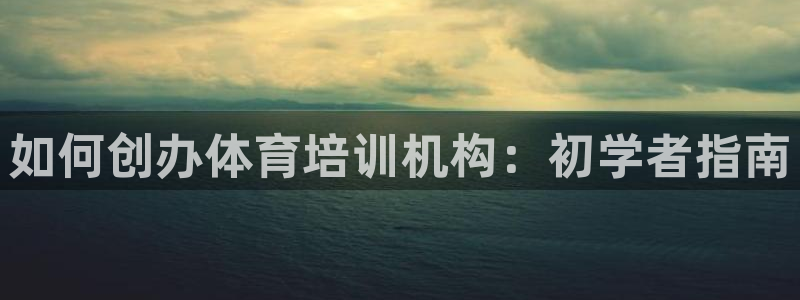 欧陆娱乐平台咋样赚钱：如何创办体育培训机构：初学者指