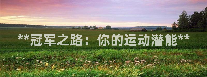 欧陆娱乐安全?：**冠军之路：你的运动潜能**