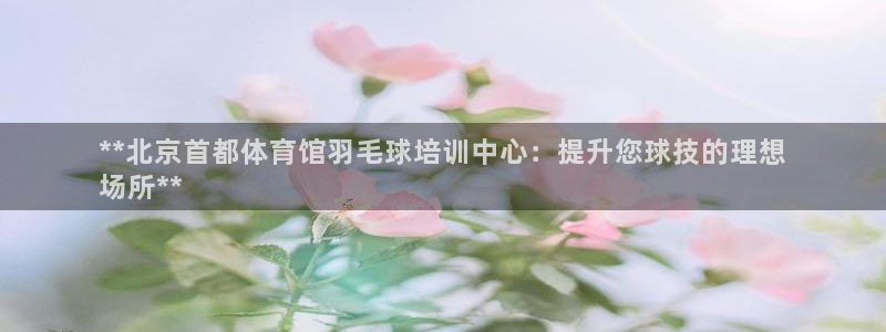 欧陆娱乐登录平台下载：**北京首都体育馆羽毛球培训中