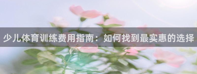欧陆娱乐代理多少个点位合适：少儿体育训练费用指南：如