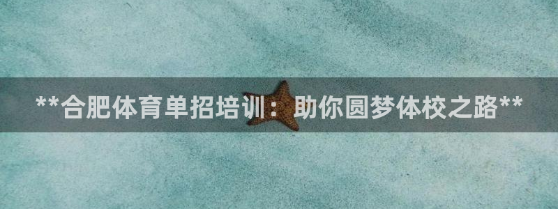 欧陆娱乐平台登陆地址在哪看：**合肥体育单招培训：助